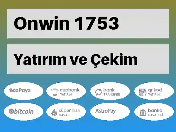 Onwin Mobil Para yatırma ve çekme 1753